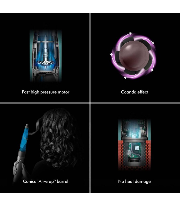 حالت دهنده مو دایسون مدل Dyson Airwrap i.d. HS08 (Amber Silk کهربایی)