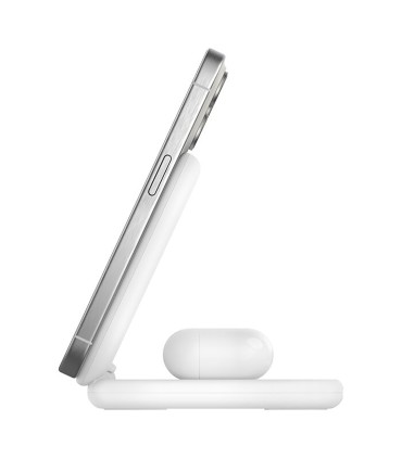 پایه شارژ وایرلس بلکین مدل Belkin BoostCharge 2-in-1 – Qi215W - رنگ سفید