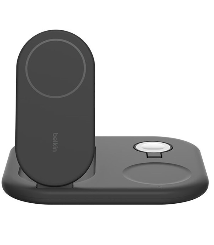 پایه شارژ وایرلس بلکین مدل Belkin BoostCharge 3-in-1 – Qi2 15W – رنگ مشکی