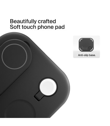 پایه شارژ وایرلس بلکین مدل Belkin BoostCharge 3-in-1 – Qi2 15W – رنگ مشکی