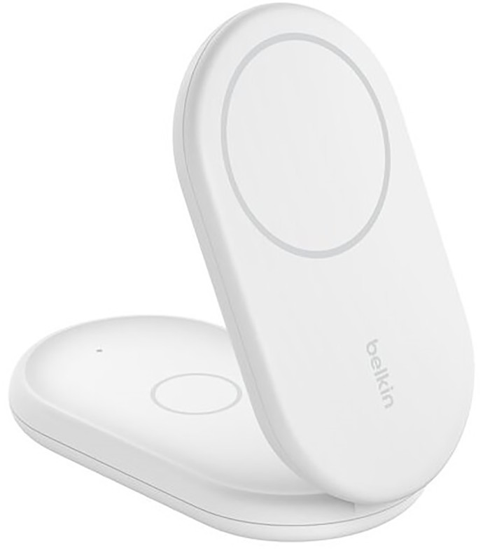 پایه شارژ وایرلس بلکین مدل belkin BoostCharge 2-in-1 Magnetic - Qi2 15W