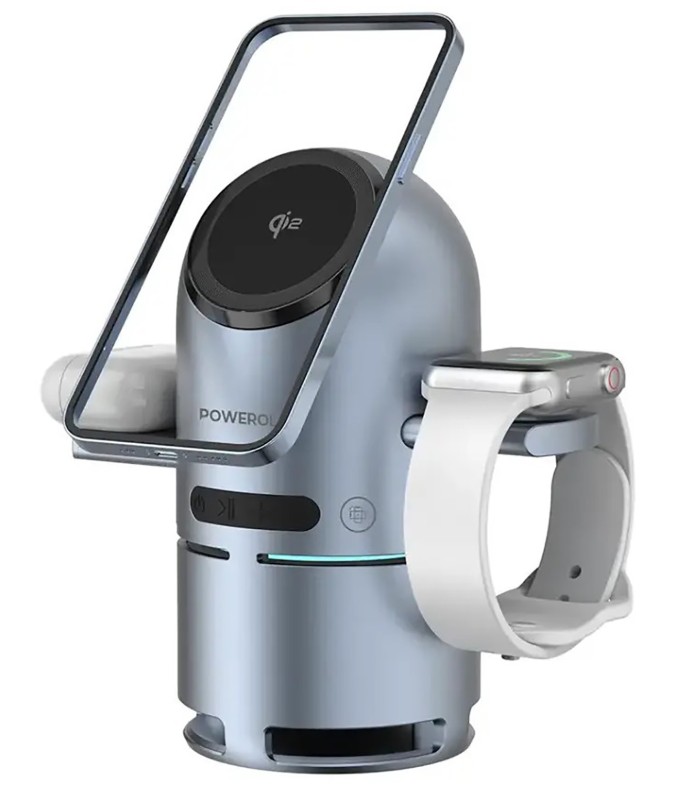 پایه شارژ و اسپیکر پاورلوژی Powerology Qi2 Speaker Station