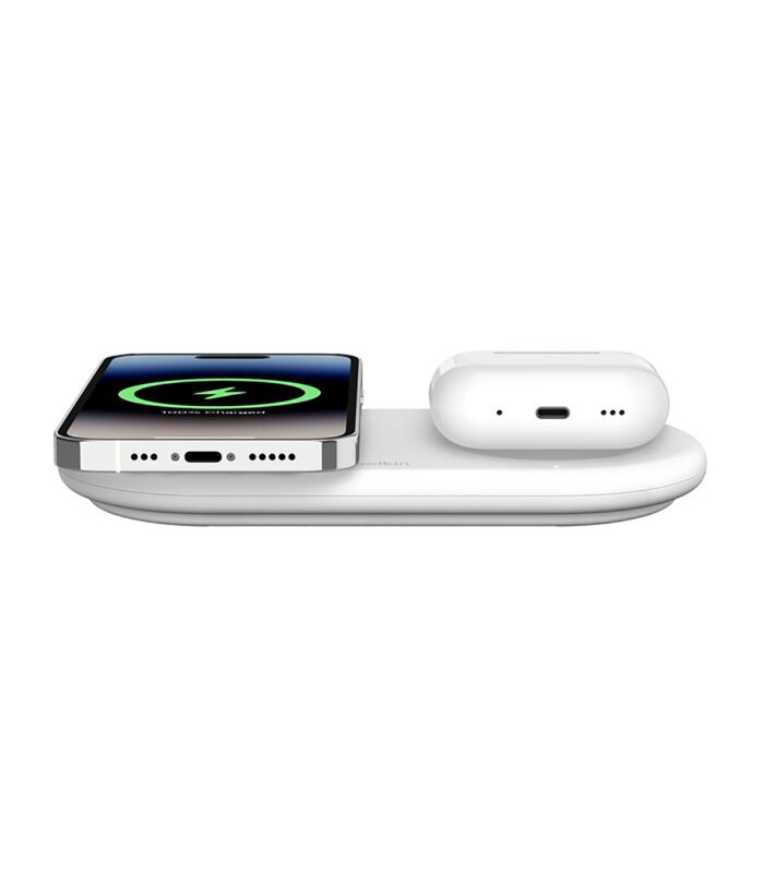 پد شارژ وایرلس بلکین مدل Belkin BoostCharge Pro 2in1 – WIZ021ttWH - سفید