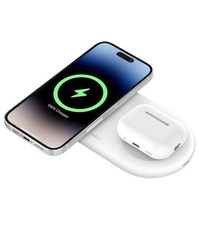 پد شارژ وایرلس بلکین مدل Belkin BoostCharge Pro 2in1 – WIZ021ttWH - سفید