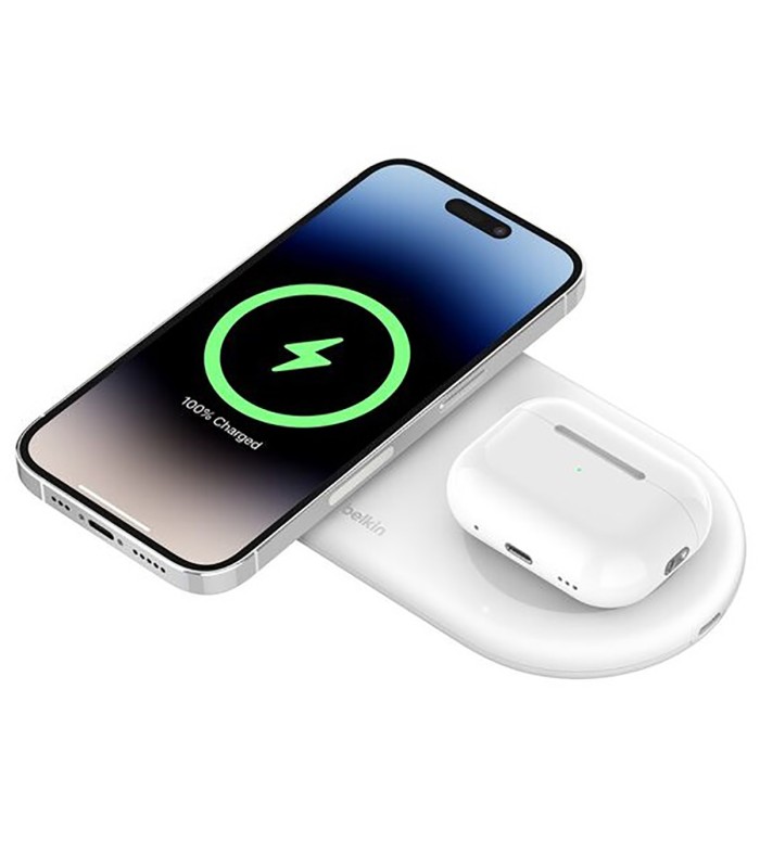 پد شارژ وایرلس بلکین مدل Belkin BoostCharge Pro 2in1 – WIZ021ttWH - سفید