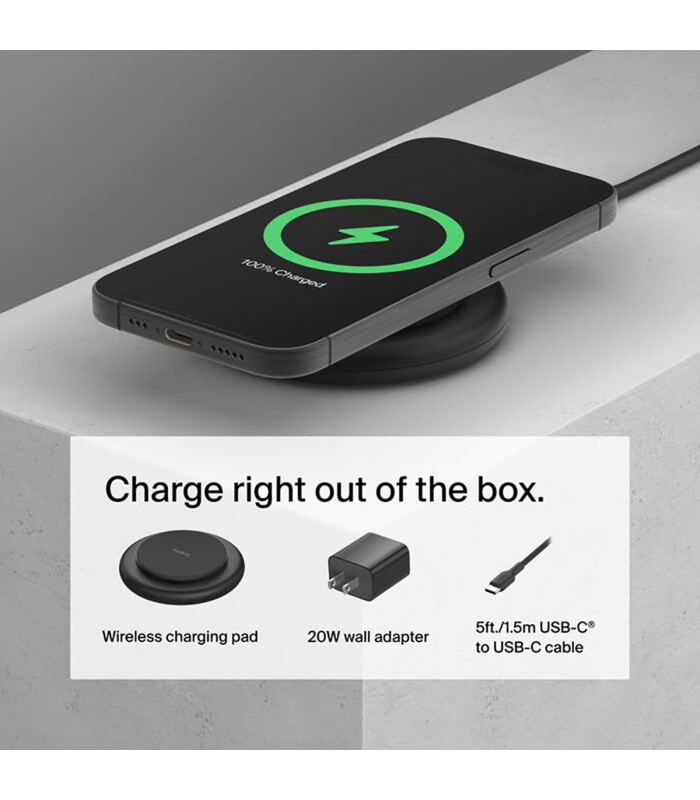 پد شارژ وایرلس بلکین مدل Belkin BoostCharge Pad – WIA009tt - مشکی