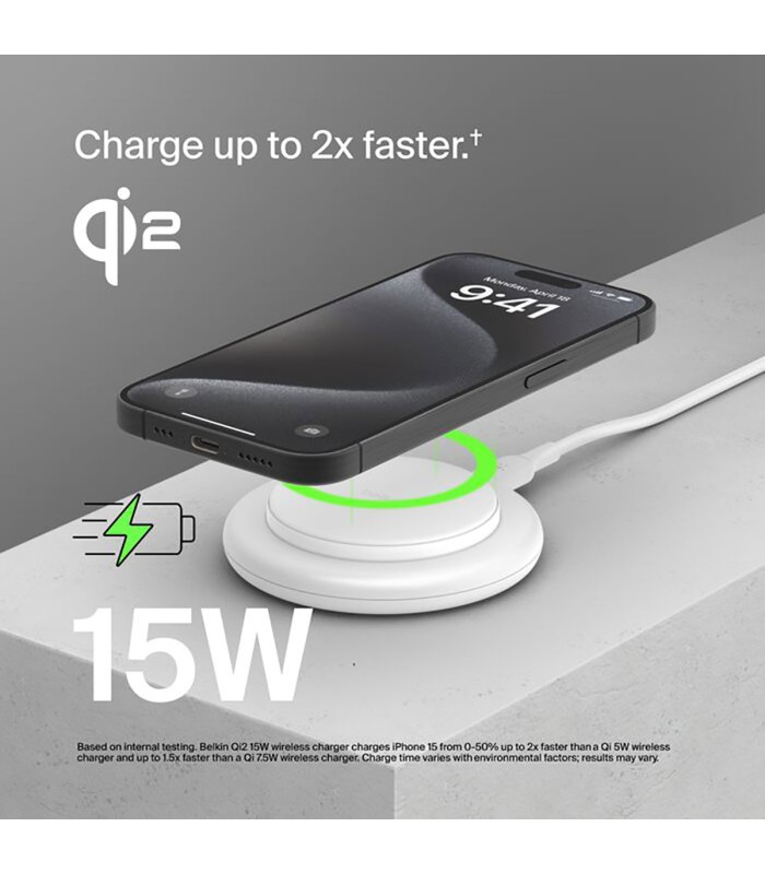 پد شارژ وایرلس بلکین مدل Belkin BoostCharge Pad – WIA009tt - سفید