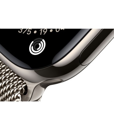 اپل واچ سری ۱۱ تیتانیوم رنگ طلایی - سایز ۴۶ میلی‌متر - بند استیل طلایی