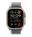 دست دوم - اپل واچ اولترا ۲ رنگ تیتانیوم با بند تریل لوپ سبز/خاکستری - سایز ۴۹ میلی‌متر 