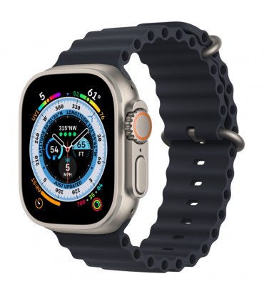 دست دوم - اپل واچ اولترا رنگ تیتانیوم با بند اوشن میدنایت - سایز ۴۹ میلی‌متر