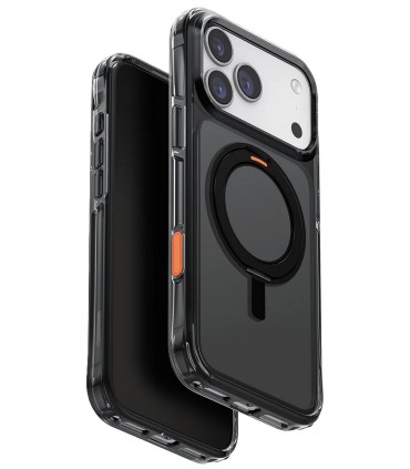 قاب آیفون یونیک مدل UNIQ Swivix Smoke (رنگ دودی) - سازگار با آیفون ۱۷ پرومکس