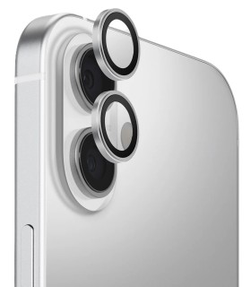 محافظ لنز دوربین یونیک مدل UNIQ Optix AluGuard سازگار با آیفون ۱۷ - رنگ نقره‌ای