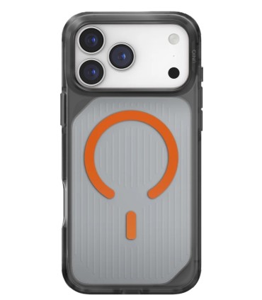 قاب آیفون یونیک مدل UNIQ Combat Active (نارنجی/دودی) - سازگار با آیفون ۱۷ پرومکس