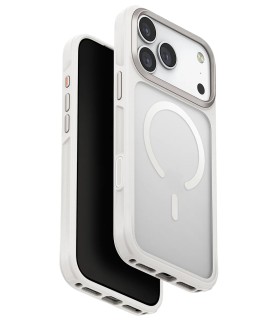 قاب آیفون یونیک مدل UNIQ Veren (رنگ سفید) - سازگار با آیفون ۱۷ پرومکس