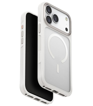 قاب آیفون یونیک مدل UNIQ Veren (رنگ سفید) - سازگار با آیفون ۱۷ پرومکس