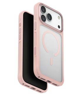 قاب آیفون یونیک مدل UNIQ Veren (رنگ صورتی) - سازگار با آیفون ۱۷ پرومکس