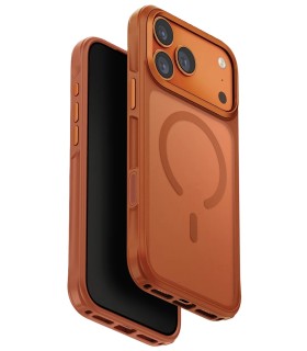 قاب آیفون یونیک مدل UNIQ Veren (رنگ نارنجی) - سازگار با آیفون ۱۷ پرومکس