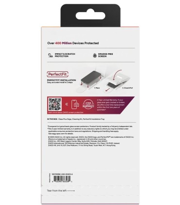 محافظ صفحه نمایش زگ مدل ZAGG Glass Plus Edge مناسب برای آیفون ۱۷ و ۱۷ پرو