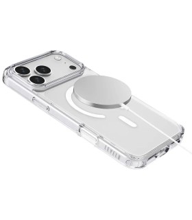 کیس مگ سیف لولو مدل Levelo Magsafe Clara مناسب iPhone 17 Pro - شفاف