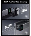 پاوربانک ۲۴ هزار انکر مدل Anker Power Bank A1289 140W - رنگ مشکی