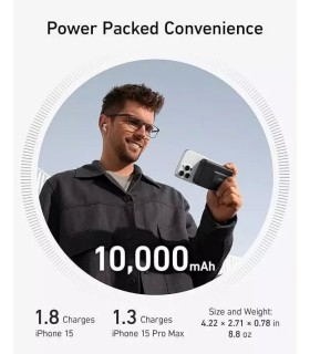 پاوربانک بی‌سیم ۱۰ هزار انکر مدل Anker Power Bank A1654 - رنگ مشکی