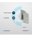 پاوربانک بی‌سیم ۱۰ هزار پاورولوژی مدل Powerology 20W PD & 15W Magsafe PPBCHA34TI - رنگ تیتانیوم