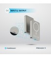 پاوربانک بی‌سیم ۱۰ هزار پاورولوژی مدل Powerology 20W PD & 15W Magsafe PPBCHA34TI - رنگ تیتانیوم
