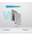 پاوربانک بی‌سیم ۱۰ هزار پاورولوژی مدل Powerology 20W PD & 15W Magsafe PPBCHA34TI - رنگ تیتانیوم