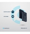 پاوربانک بی‌سیم ۱۰ هزار پاورولوژی مدل Powerology 20W PD & 15W Magsafe PPBCHA34-TI - رنگ تیتانیوم