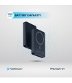 پاوربانک بی‌سیم ۱۰ هزار پاورولوژی مدل Powerology 20W PD & 15W Magsafe PPBCHA34-TI - رنگ تیتانیوم