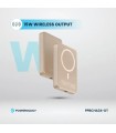 پاوربانک بی‌سیم ۱۰ هزار پاورولوژی مدل Powerology 20W PD & 15W Magsafe PPBCHA34-DT - رنگ مسی
