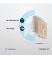 پاوربانک بی‌سیم ۱۰ هزار پاورولوژی مدل Powerology 20W PD & 15W Magsafe PPBCHA34-DT - رنگ مسی
