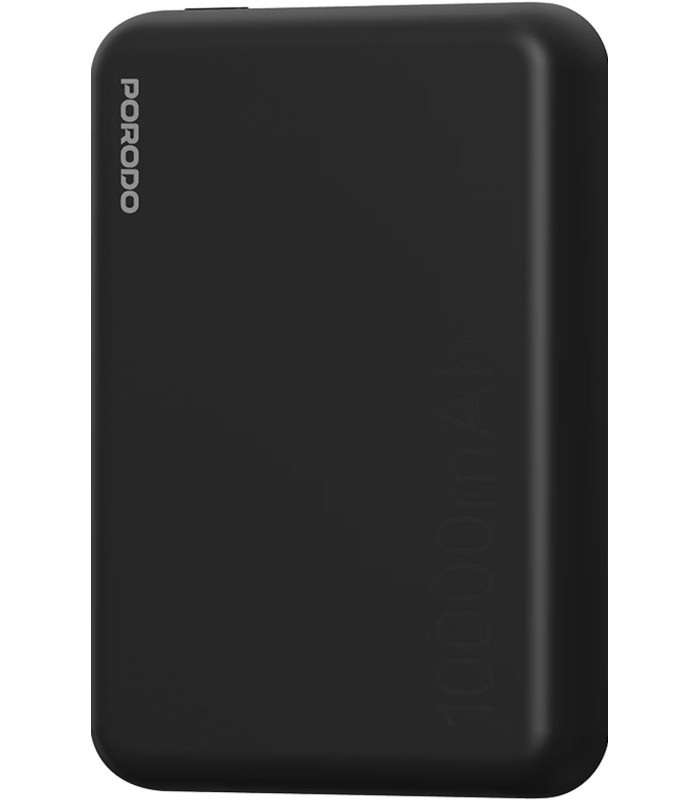 پاوربانک بی‌سیم ۱۰ هزار پرودو مدل Porodo PB067 MagSafe Power Bank - رنگ مشکی