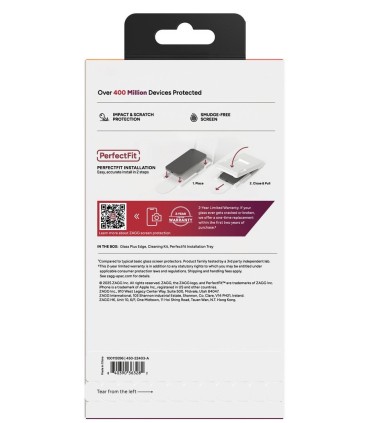 محافظ صفحه نمایش زگ مدل ZAGG Glass Plus Edge مناسب برای آیفون ۱۷ پرو مکس