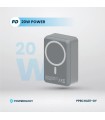 پاوربانک مگ سیف ۳۰ هزار میلی‌آمپر پاورولوژی مدل Powerology Power Bank PPBCH81-GY - رنگ خاکستری