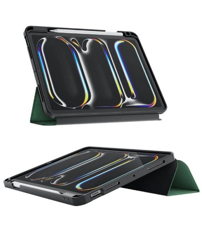 کیف کلاسوری گرین مدل Green Hogo Premium Case Trifold - مناسب برای آیپد پرو ۱۱ اینچ ۲۰۲۴ - رنگ سرمه‌ای