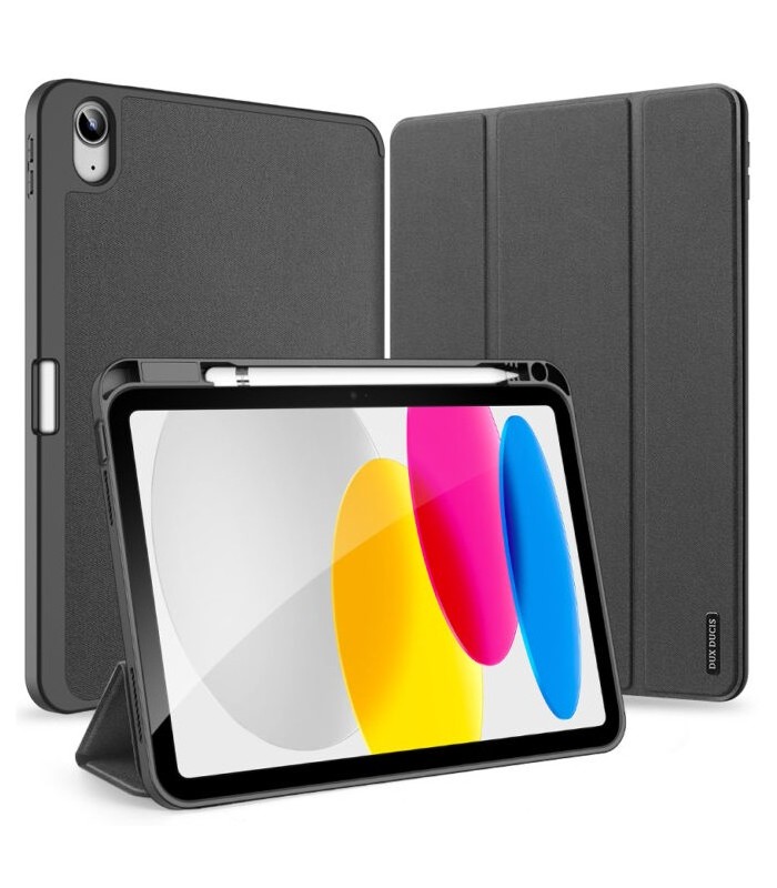 کیف کلاسوری دوکس دوکیس مدل Domo Series Case domo 312 - مناسب برای آیپد ۱۰ (۲۰۲۲) و ۱۱ (۲۰۲۵) - رنگ مشکی