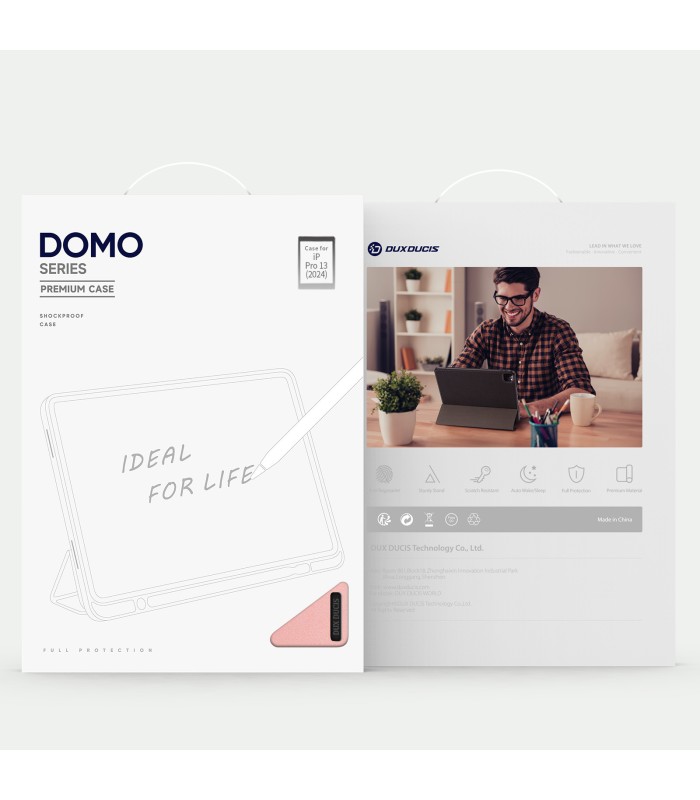 کیف کلاسوری دوکس دوکیس مدل Domo Series Case domo 441 - مناسب برای آیپد پرو ۱۳ اینچی (۲۰۲۴) - رنگ آبی