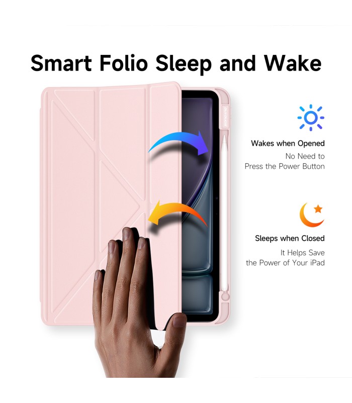 کیف کلاسوری دوکس دوکیس مدل Magi Series Case magi 0053 - مناسب برای آیپد ایر ۱۱ (۲۰۲۴-۲۰۲۵) و ۱۰.۹ - رنگ مشکی