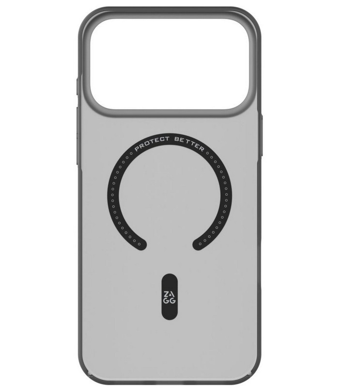 قاب مگ‌سیف آیفون زگ مدل ZAGG Hampton Snap Lite Case مناسب برای آیفون ۱۷ پرو | رنگ خاکستری مات