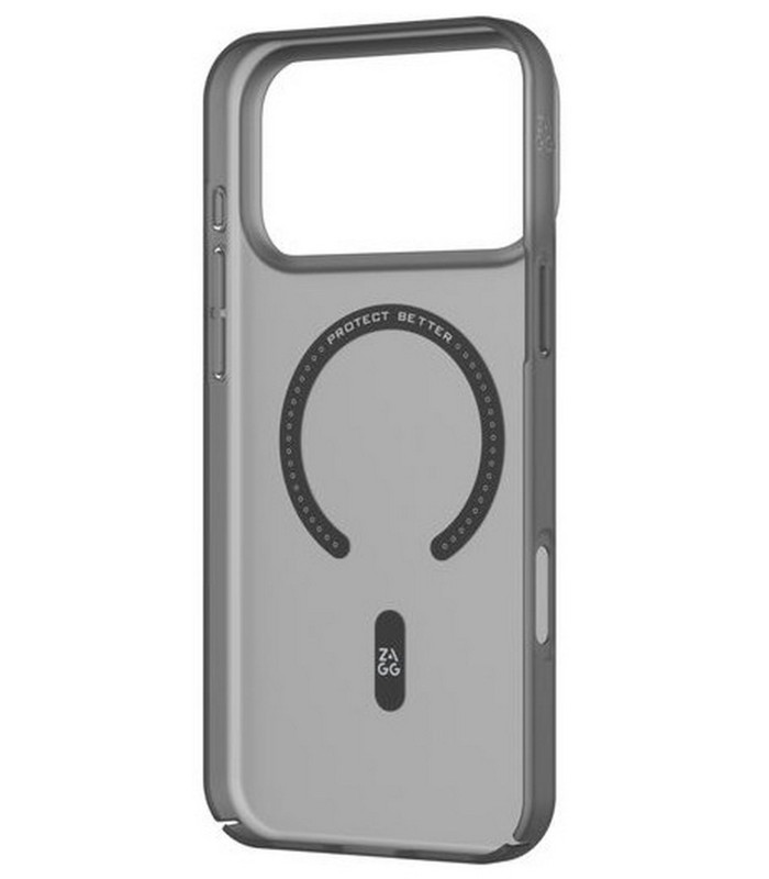 قاب مگ‌سیف آیفون زگ مدل ZAGG Hampton Snap Lite Case مناسب برای آیفون ۱۷ پرو | رنگ خاکستری مات