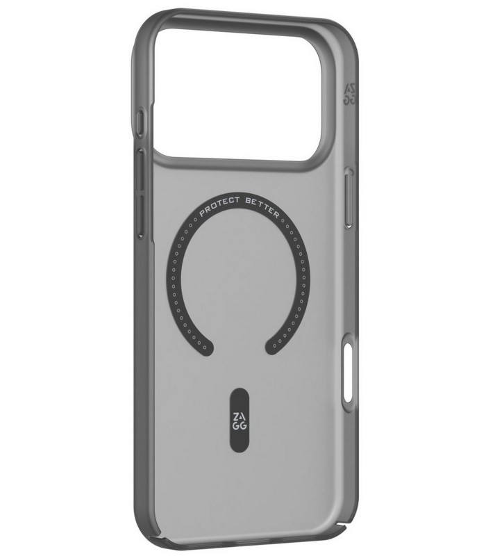 قاب مگ‌سیف آیفون زگ مدل ZAGG Hampton Snap Lite Case مناسب برای آیفون ۱۷ پرومکس | رنگ خاکستری مات