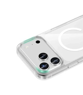 قاب شفاف گرین مدل Green MagSafe Crystal Clear Case - مناسب برای آیفون ۱۷ پرومکس