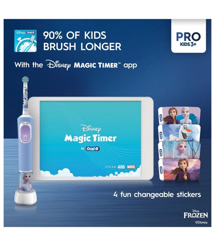 مسواک برقی کودک اورال‌بی مدل Oral-B Pro Kids Disney Frozen
