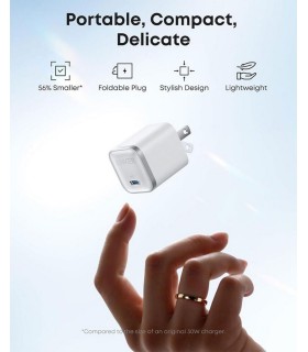 آداپتور انکر مدل Anker A2692 Nano AdaptorUltra 45W 1C - رنگ سفید