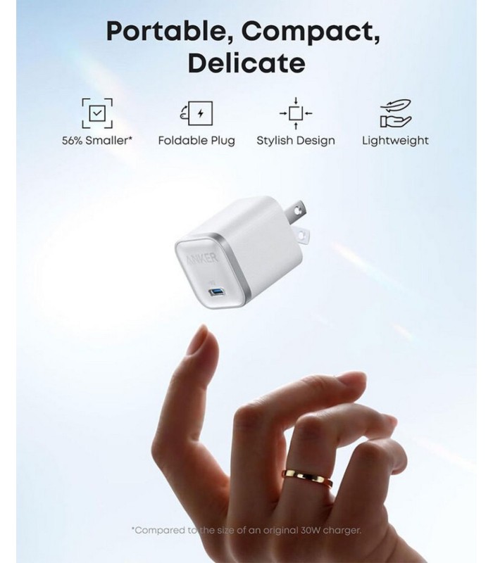 آداپتور انکر مدل Anker A2692 Nano AdaptorUltra 45W 1C - رنگ سفید