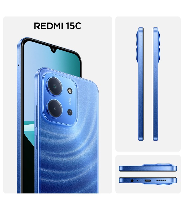 گوشی موبایل شیائومی مدل Xiaomi Redmi 15C 4G - رم/ظرفیت ۸-۲۵۶ گیگابایت - رنگ آبی