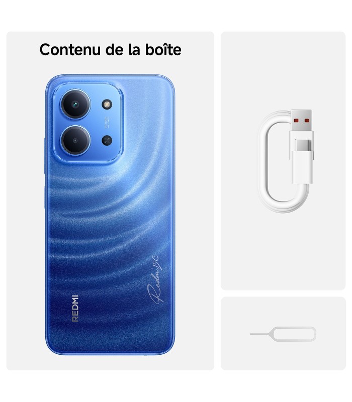 گوشی موبایل شیائومی مدل Xiaomi Redmi 15C 4G - رم/ظرفیت ۸-۲۵۶ گیگابایت - رنگ آبی