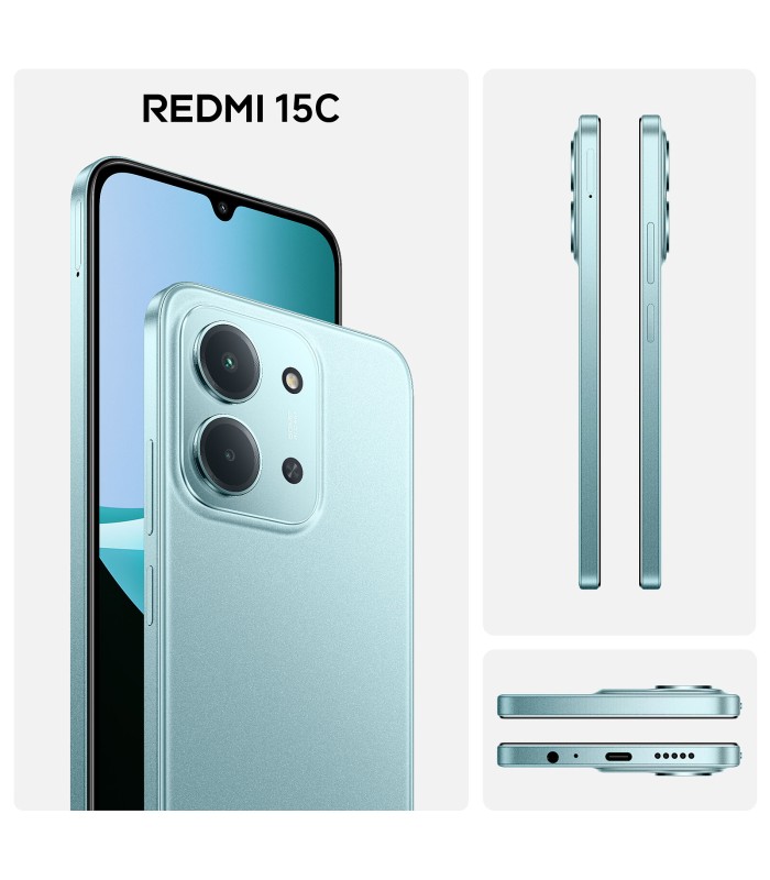 گوشی موبایل شیائومی مدل Xiaomi Redmi 15C 4G - رم/ظرفیت ۸-۲۵۶ گیگابایت - رنگ سبز