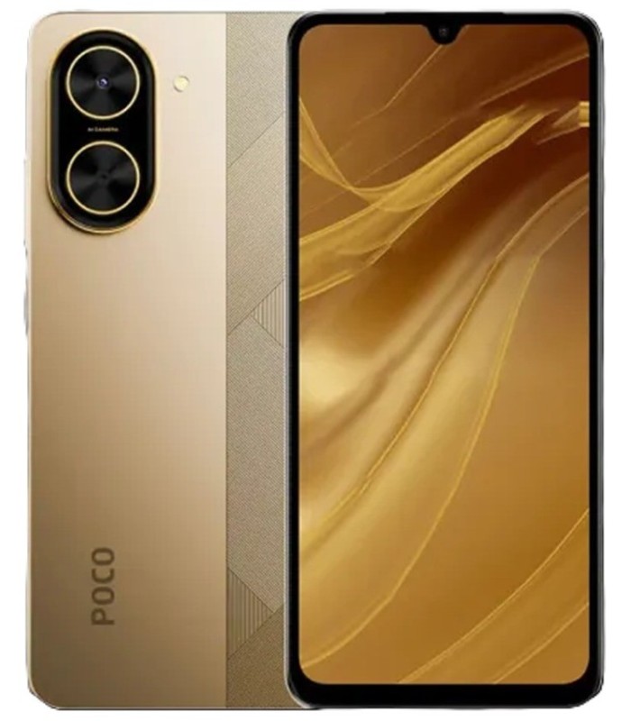 گوشی موبایل شیائومی پوکو مدل Xiaomi POCO C71 - رم/ظرفیت ۴-۱۲۸ گیگابایت - رنگ طلایی